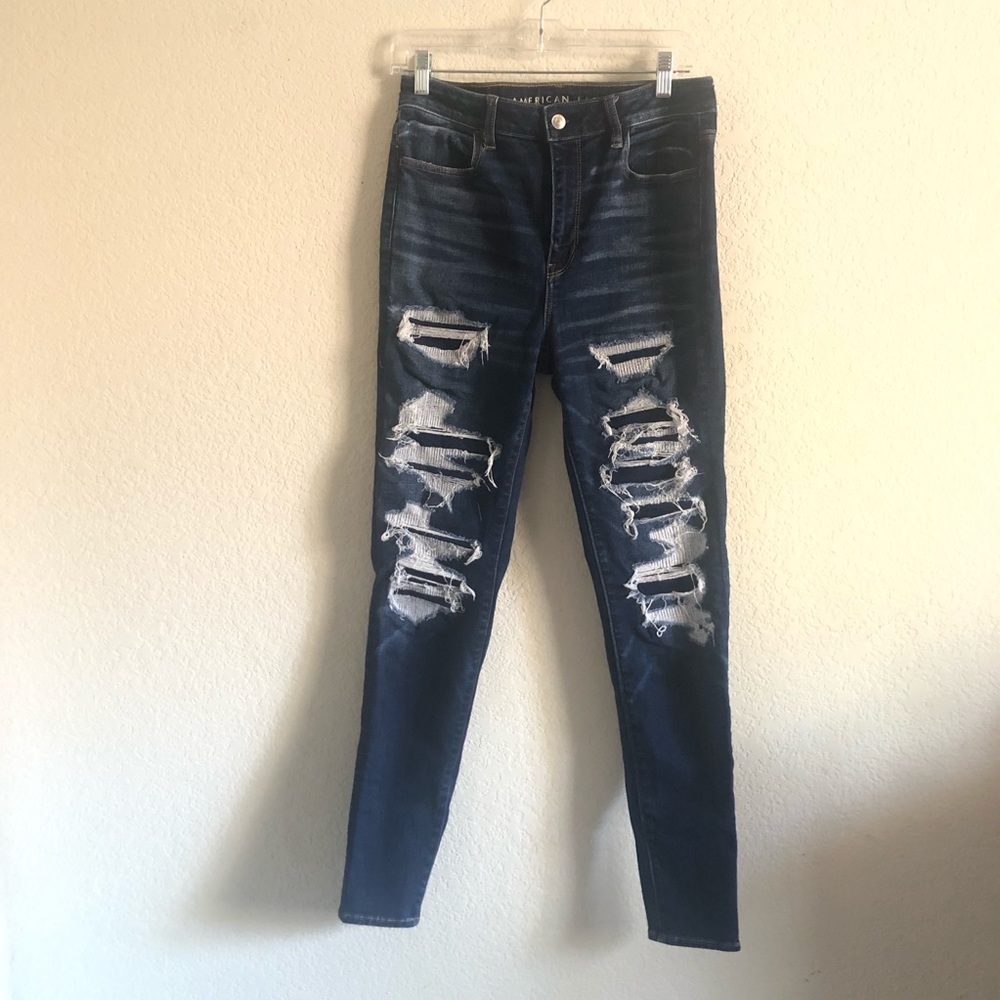 American Eagle Super Hi-Rise Jegging size 10 Long